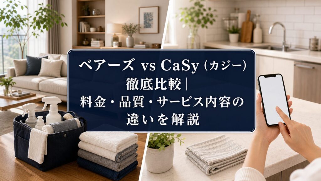 ベアーズ vs CaSy（カジー）徹底比較｜料金・品質・サービス内容の違いを解説のアイキャッチ画像