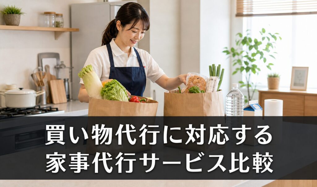 買い物代行に対応する家事代行サービス比較のアイキャッチ画像