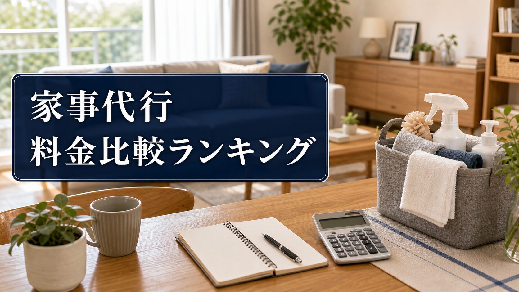 家事代行サービス 料金が安いランキングのアイキャッチ画像