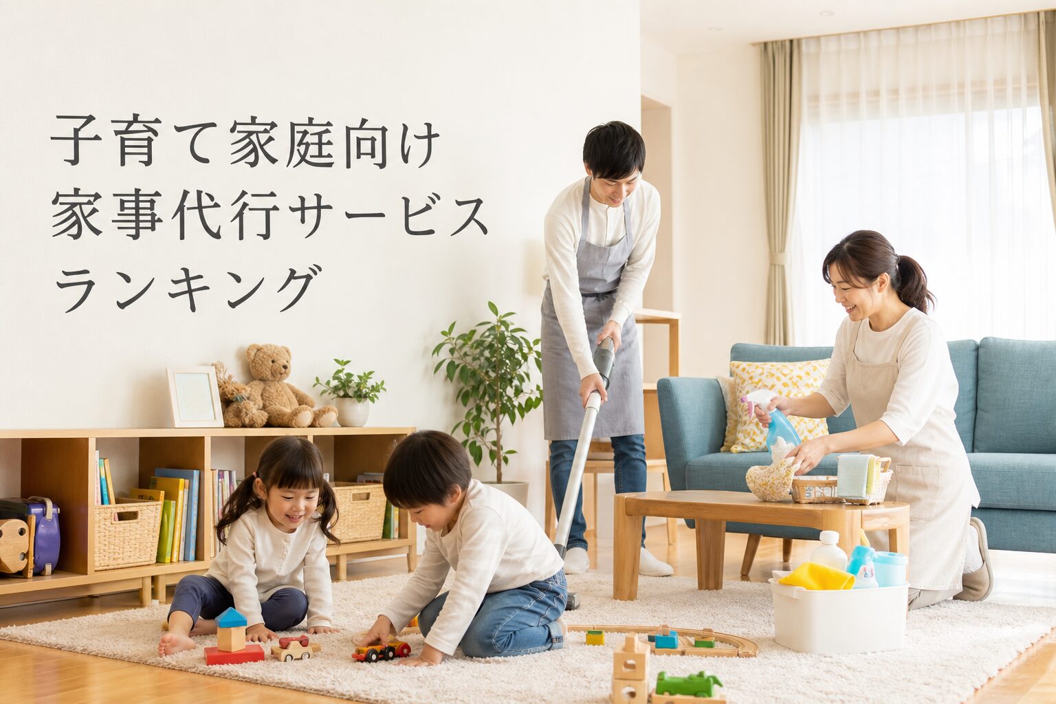 子育て家庭向け家事代行サービスランキングのアイキャッチ画像
