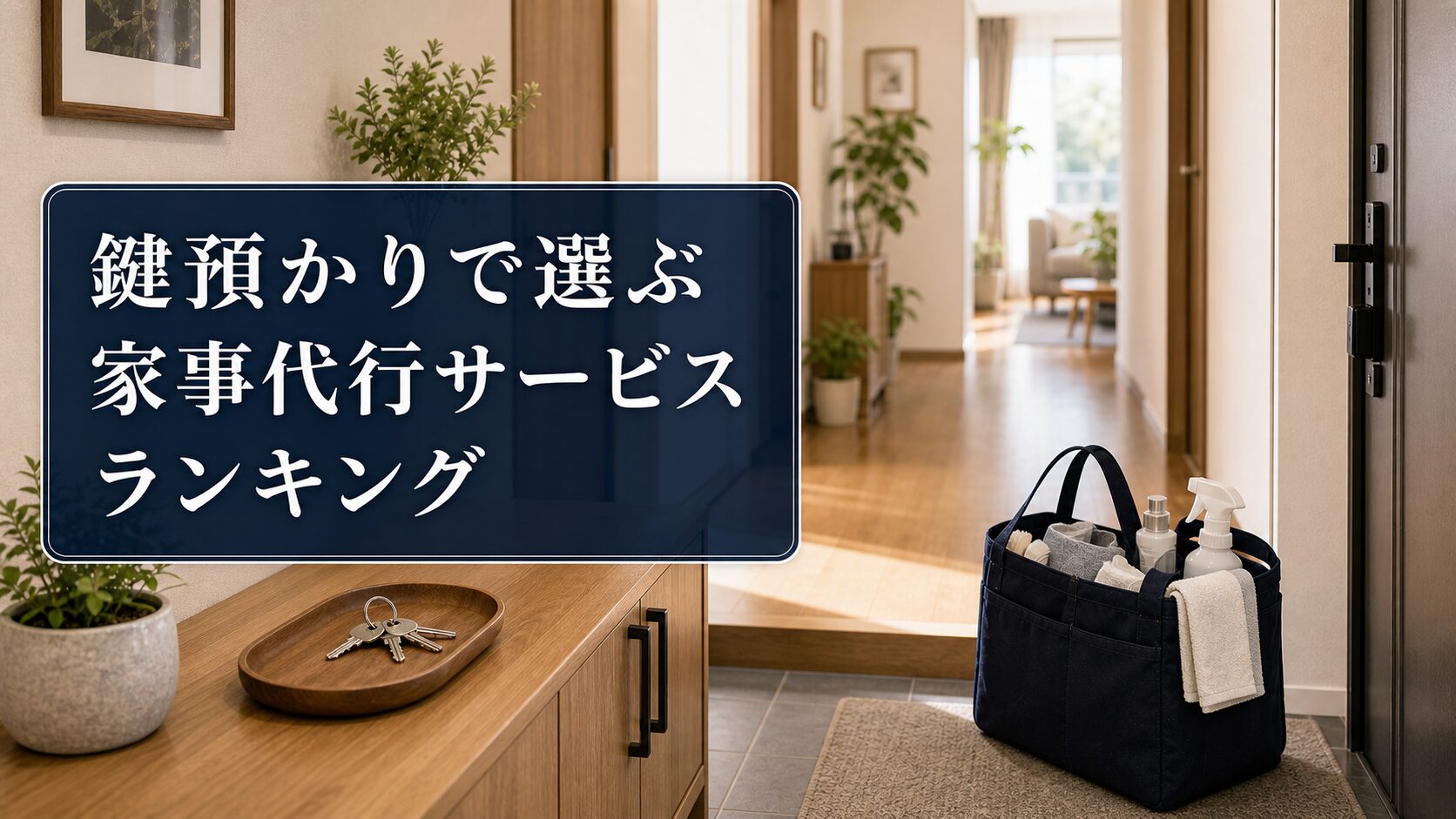 鍵預かりで選ぶ家事代行サービスランキングのアイキャッチ画像