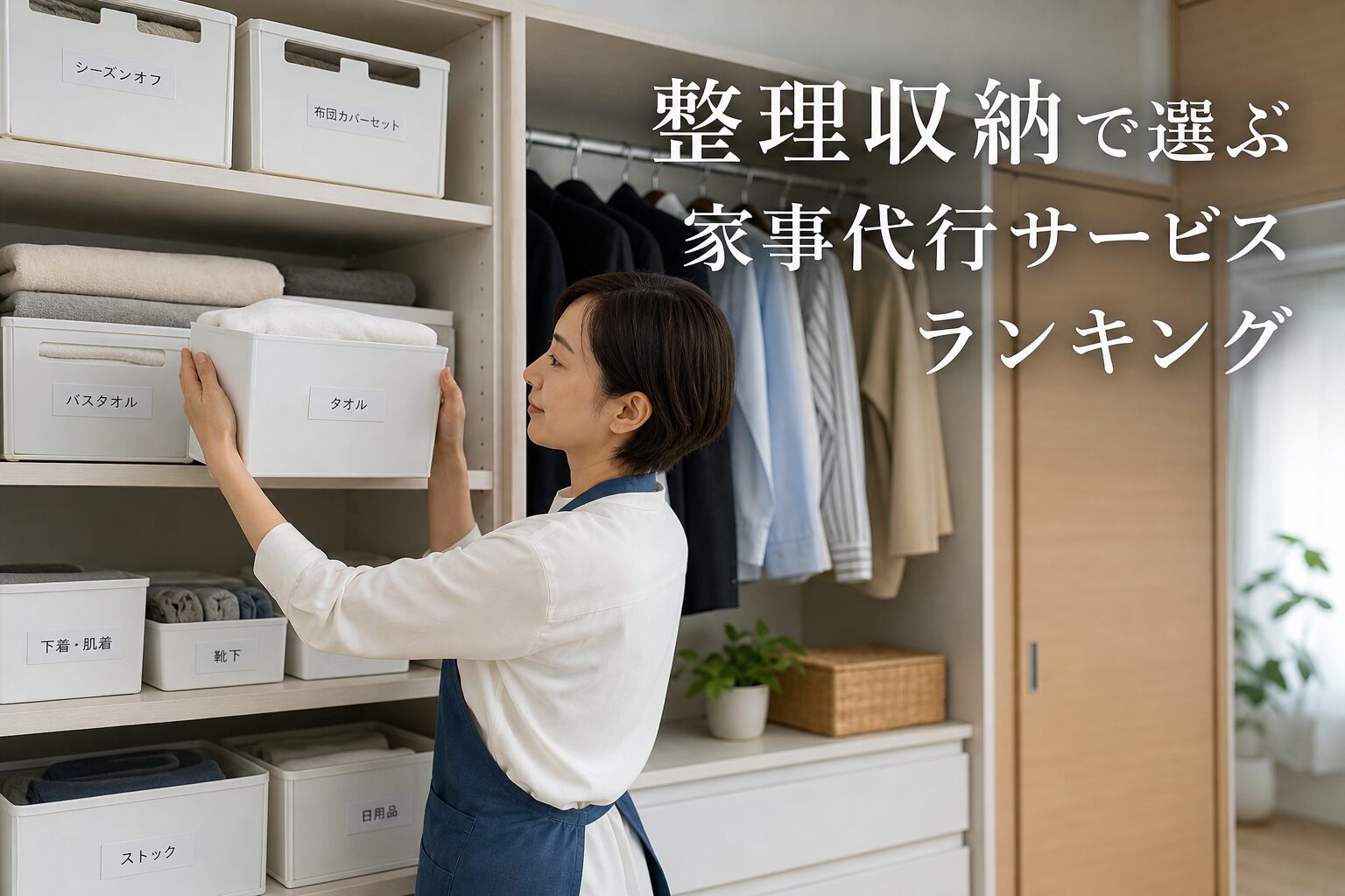 整理収納で選ぶ家事代行サービスランキングのアイキャッチ画像