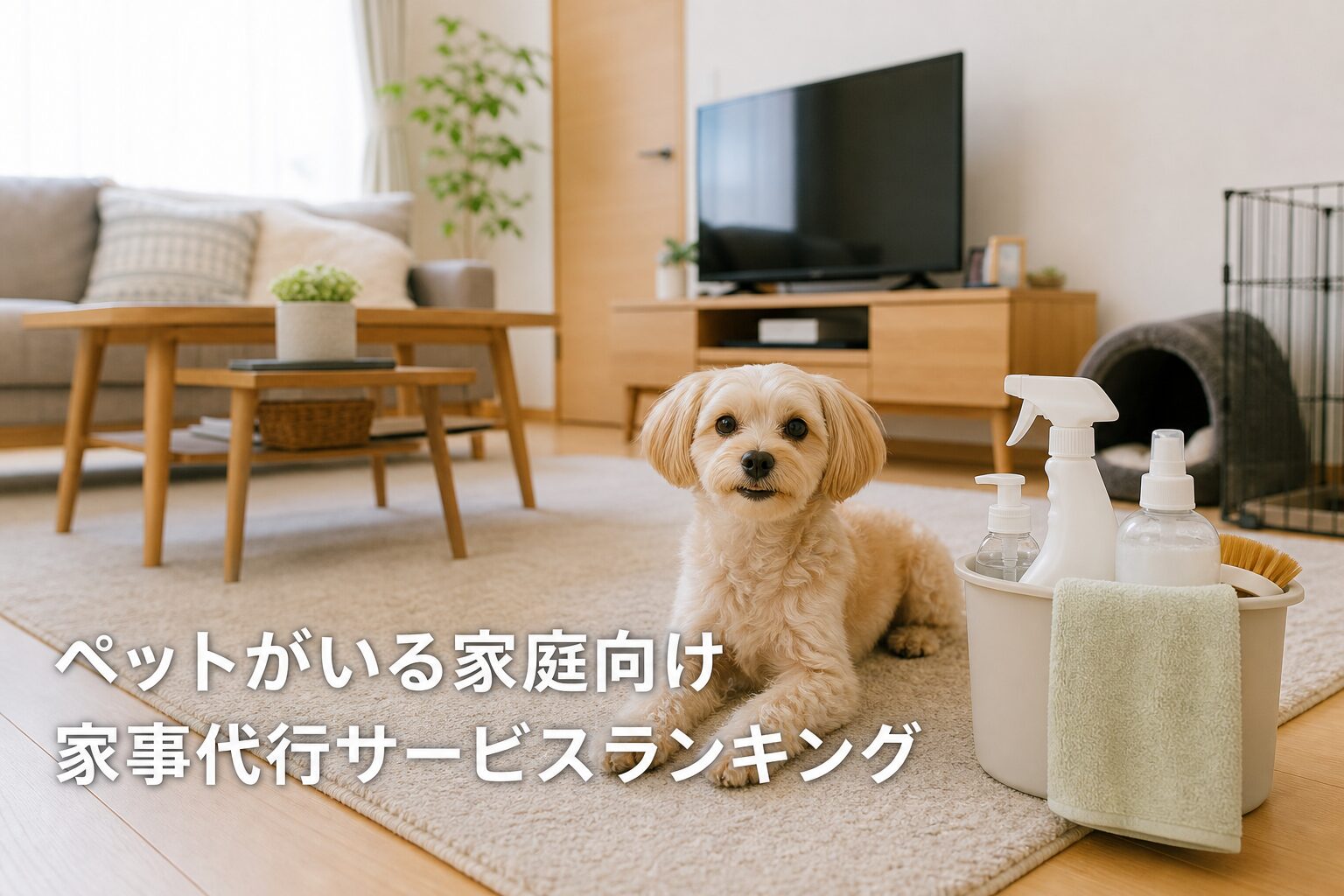 ペットがいる家庭向け家事代行サービスランキングのアイキャッチ画像