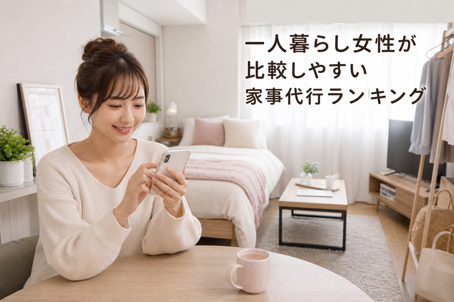 一人暮らし女性が比較しやすい家事代行ランキングのアイキャッチ画像