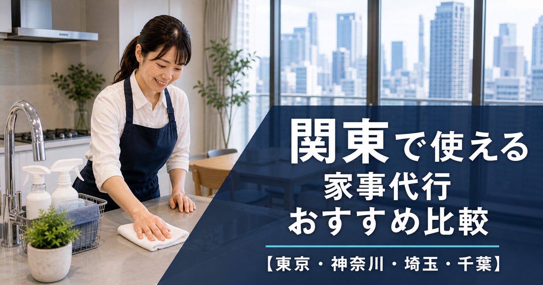 関東で使える家事代行おすすめ比較【東京・神奈川・埼玉・千葉】のアイキャッチ画像