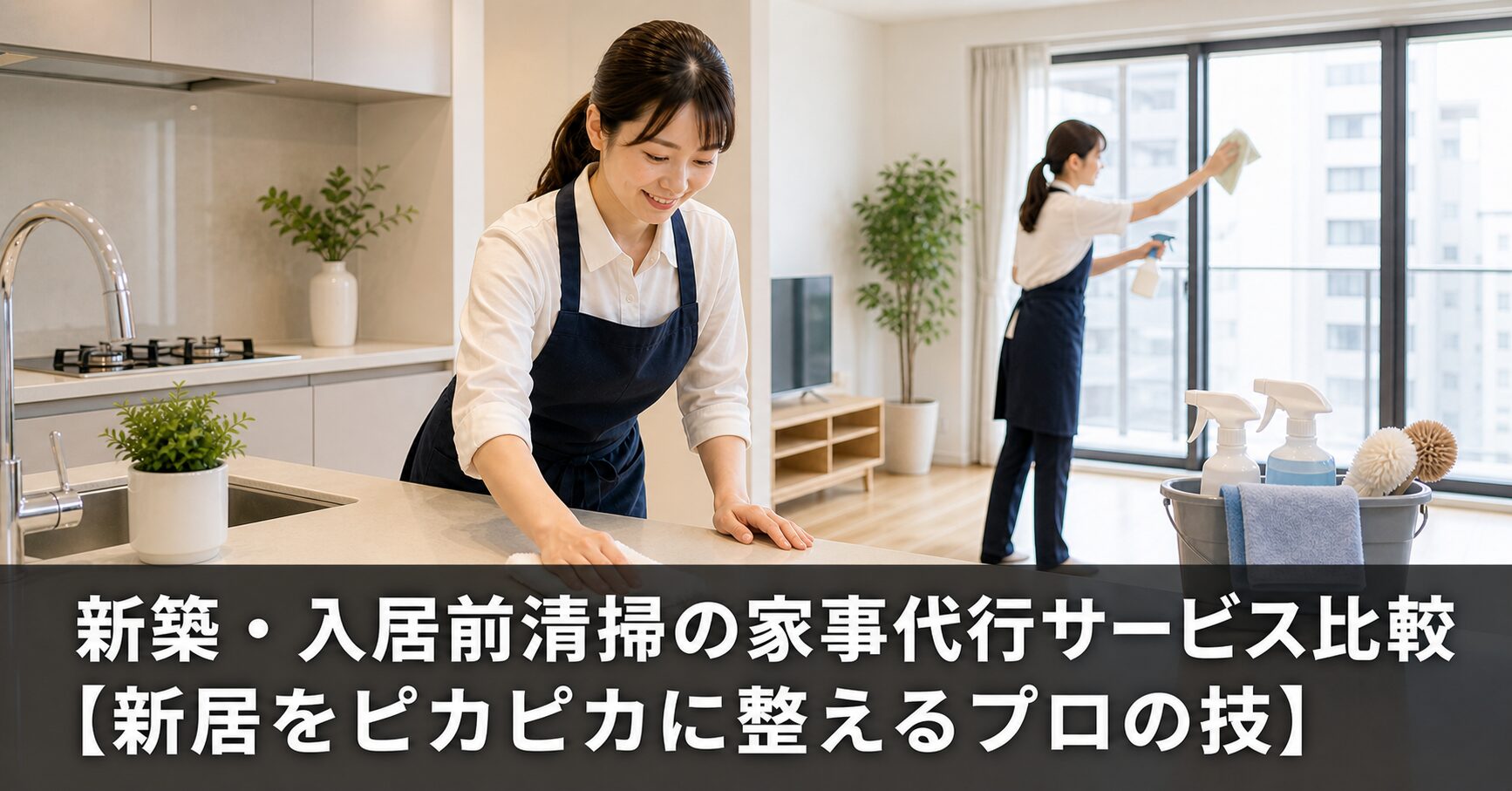 新築・入居前清掃の家事代行サービス比較【新居をピカピカに整えるプロの技】のアイキャッチ画像